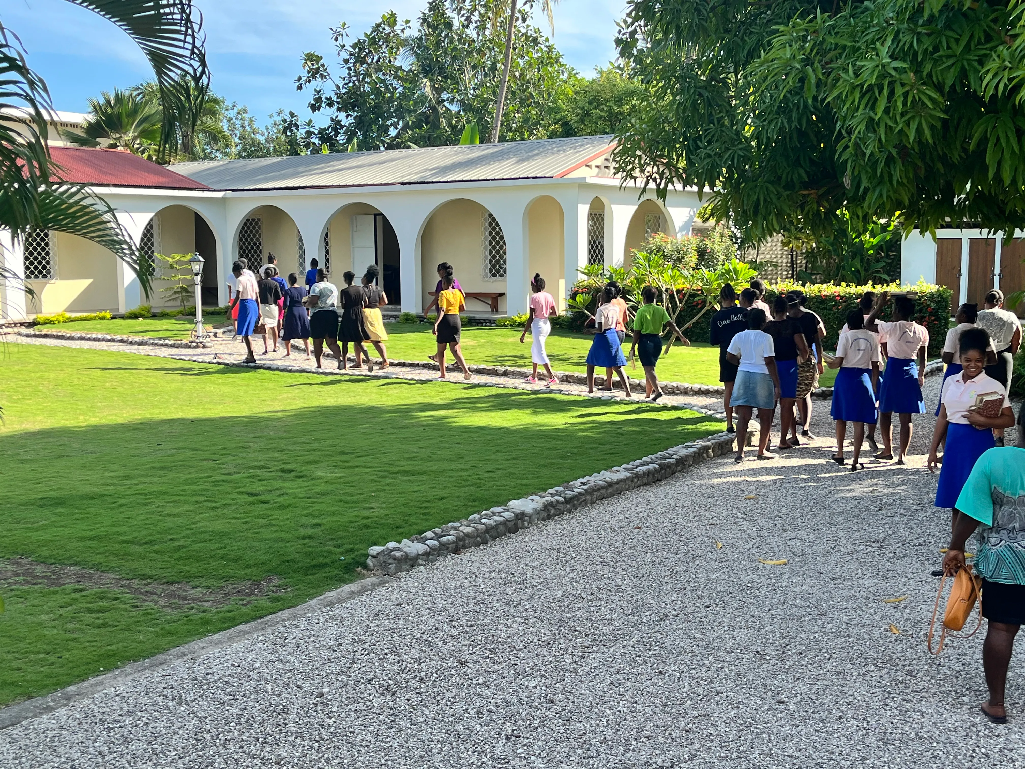 Centre Lumière students engaging in daily learning activities and community life